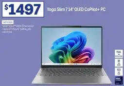 Officeworks Lenovo yoga slim 714" oled copilot+ pc offer