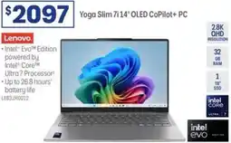 Officeworks Lenovo yoga slim 7i oled copilot+ pc offer