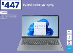 Officeworks Lenovo ideapad slim 3 15.6" laptop offer