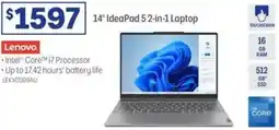 Officeworks Lenovo 14" ideapad 5 2-in-1 laptop offer