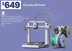 Officeworks Bambu lab a1 combo 3d printer offer