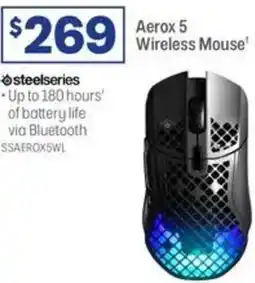Officeworks Steelseries aerox 5 wireless mouse offer