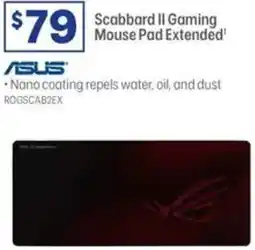 Officeworks Asus scabbard ii gaming mouse pad extended offer