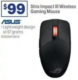 Officeworks Asus strix impact iii wireless gaming mouse offer