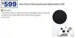Officeworks Microsoft xbox series s gaming console digital edition 1tb offer