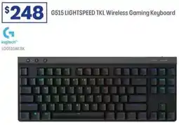 Officeworks Logitech g515 lightspeed tkl wireless gaming keyboard offer