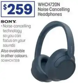 Officeworks Sony whch720n noise cancelling headphones offer