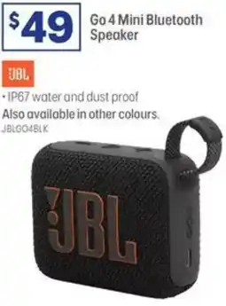 Officeworks Jbl go 4 mini bluetooth speaker offer