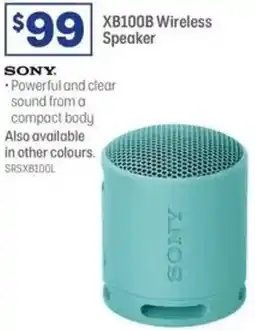 Officeworks Sony xb100b wireless speaker offer