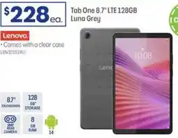 Officeworks Lenovo tab one 8.7" lte 128gb offer