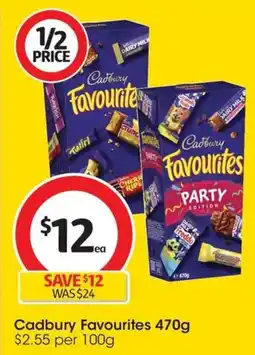 Coles Cadbury Favourites offer