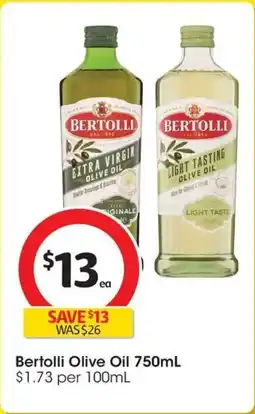 Coles Bertolli Olive Oil offer