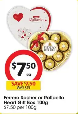 Coles Ferrero Rocher or Raffaello Heart Gift Box offer