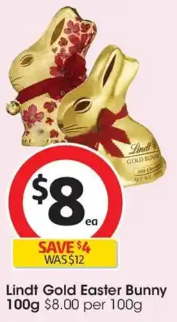 Coles Lindt Gold Easter Bunny offer