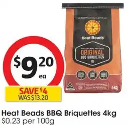 Coles Heat Beads BBQ Briquettes offer