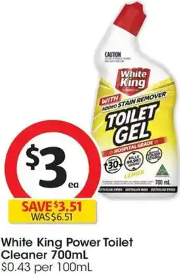 Coles White King Power Toilet Cleaner offer