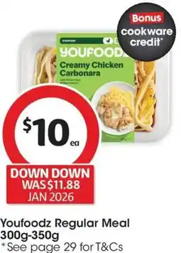 Coles Youfoodz Regular Meal offer