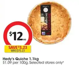 Coles Hedy's Quiche offer