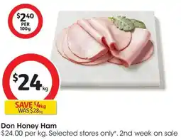 Coles Don Honey Ham offer