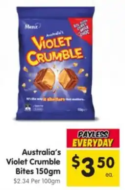 Spar Australia's Violet Crumble Bites offer