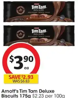 Coles Arnott's Tim Tam Deluxe Biscuits offer
