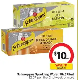 Coles Schweppes Sparkling Water offer