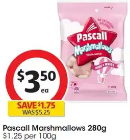 Coles Pascall Marshmallows offer