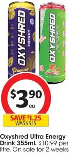 Coles Oxyshred Ultra Energy Drink offer