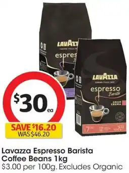Coles Lavazza Espresso Barista Coffee Beans offer