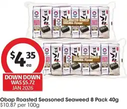 Coles Obap Roasted Seasoned Seaweed offer