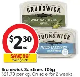 Coles Brunswick Sardines offer