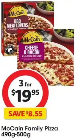 Coles McCain Family Pizza offer