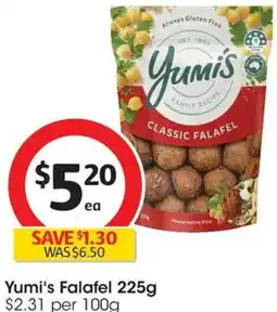 Coles Yumi's Falafel offer