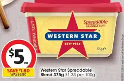 Coles Western Star Spreadable Blend offer