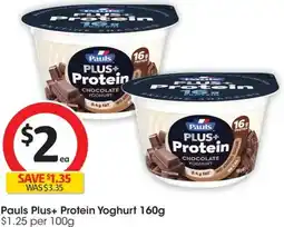 Coles Pauls Plus+ Protein Yoghurt offer