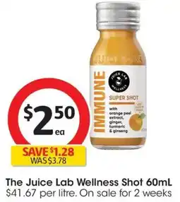 Coles The Juice Lab Wellness Shot offer