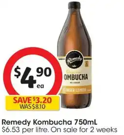 Coles Remedy Kombucha offer