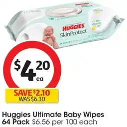 Coles Huggies Ultimate Baby Wipes offer