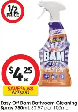 Coles Easy Off Bam Bathroom Cleaning Spray offer