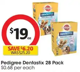 Coles Pedigree Dentastix offer