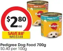 Coles Pedigree Dog Food offer