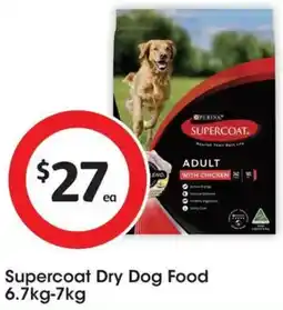Coles Supercoat Dry Dog Food offer