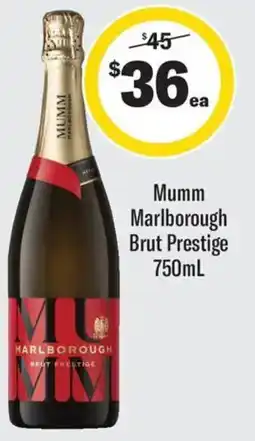 Coles Mumm Marlborough Brut Prestige offer