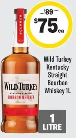 Coles Wild turkey kentucky straight bourbon whiskey offer