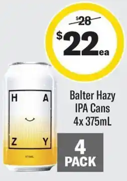 Coles Balter Hazy IPA Cans offer