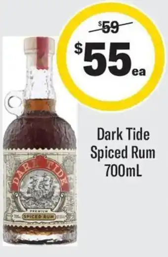 Coles Dark Tide Spiced Rum offer