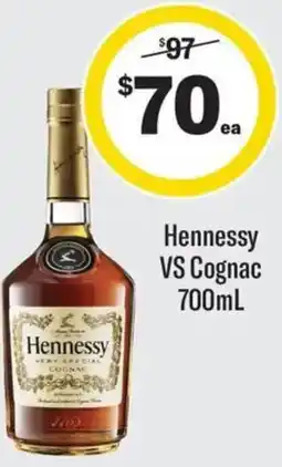 Coles Hennessy VS Cognac offer