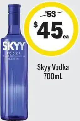 Coles Skyy Vodka offer