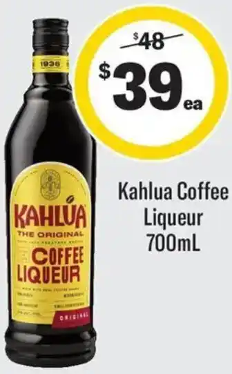 Coles Kahlua Coffee Liqueur offer