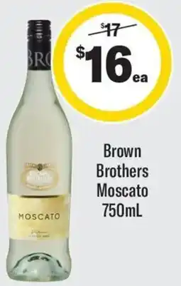 Coles Brown Brothers Moscato offer